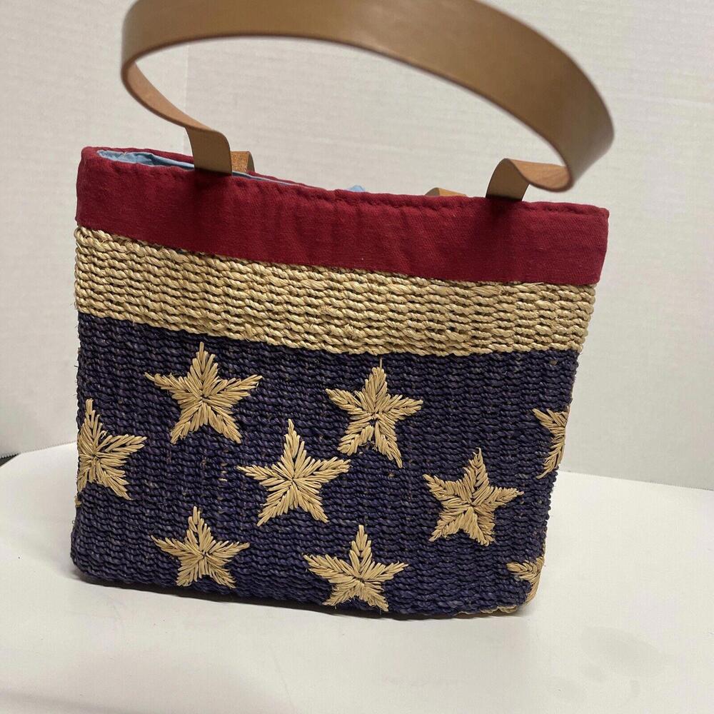 Woven Stars & Stripes Handbag